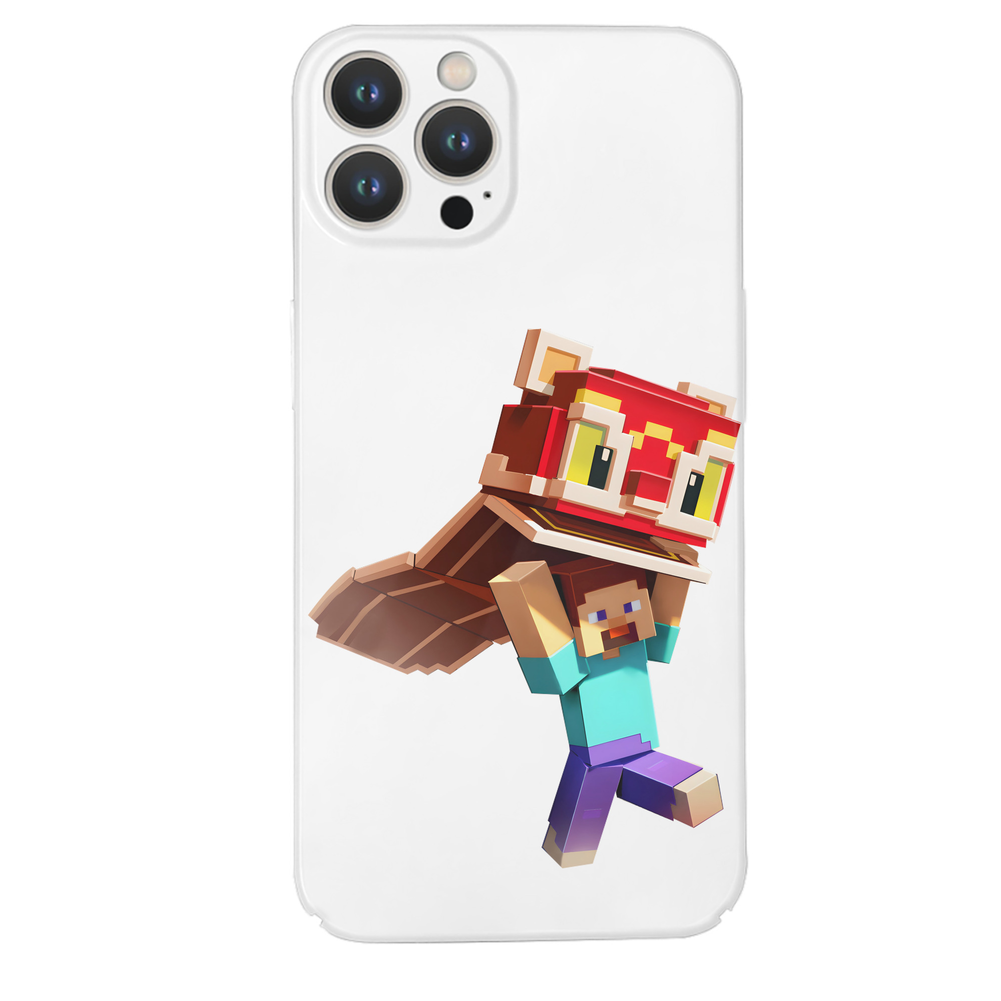 （画像用） マインクラフト ブロックの世界 Minecraft MC Block world 【iPhone 14シリーズ対応】ハードケース